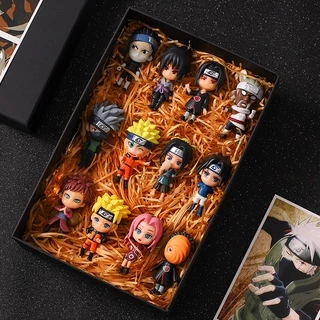 12 Estilos/Set 7 Centímetros Figuras Naruto Hinta Sasuke Kakashi Gaara Jiraiya Sakura Versão Q PVC Action Figure Toy