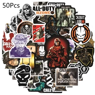 Autocolantes À Prova D'água Call of Duty 50Pcs/Set Game Decalque Para Brinquedos