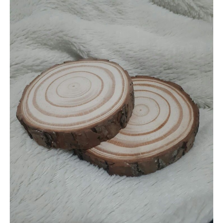 8 bolachas de madeira 8cm para decoração