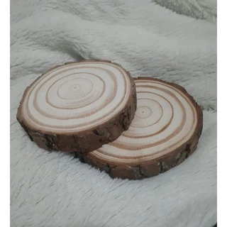 8 bolachas de madeira 8cm para decoração