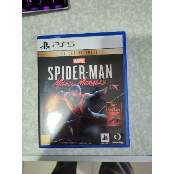 Jogo Marvels Spider Man Miles Morales Ps5 Mídia Física Shopee Brasil 9754