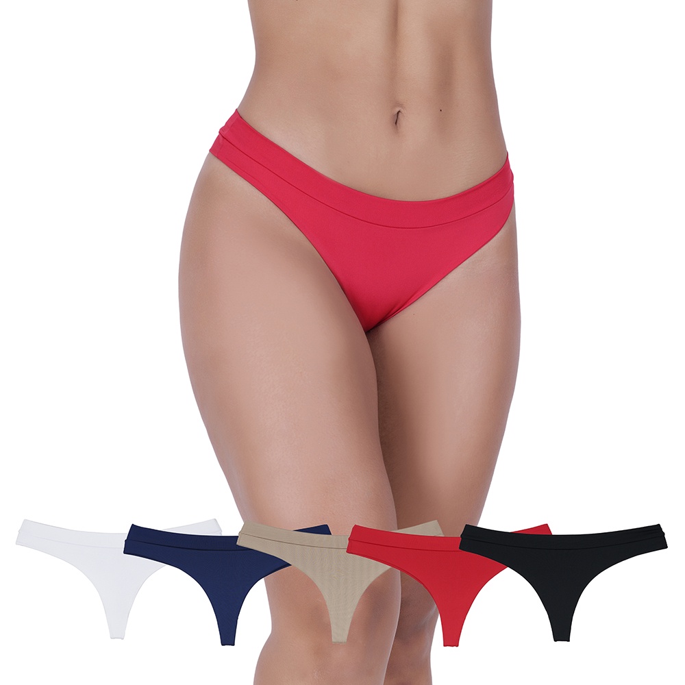 Kit 5 Calcinhas Comportada Microfibra Concept Lingerie - Babadotop