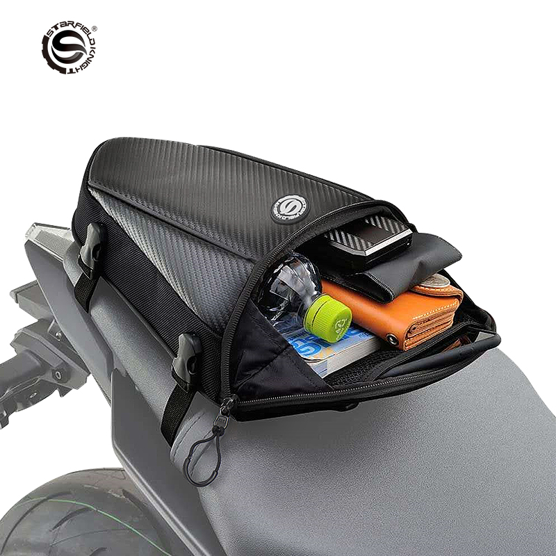 Bolsa Traseira De Motocicleta Cafe Racer Alforjas Para Moto | Shopee Brasil