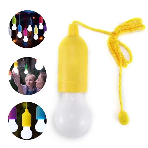 Lâmpada Portátil Led Criativa Pendurar Pilha Colorida Cordão