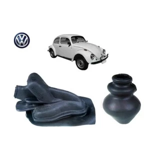 Kit Guarda Pó Coifa Alavanca Freio De Mão E Cambio Fusca