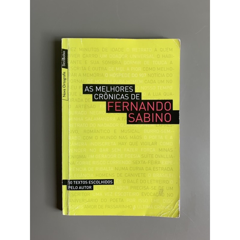 As Melhores Crônicas de Fernando Sabino | Shopee Brasil