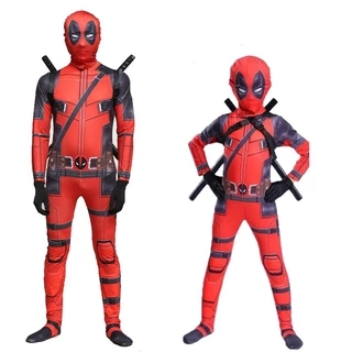 Fantasia Deadpool Lycra Cosplay Super Herói Para Crianças E Adultos Jumpsuits
