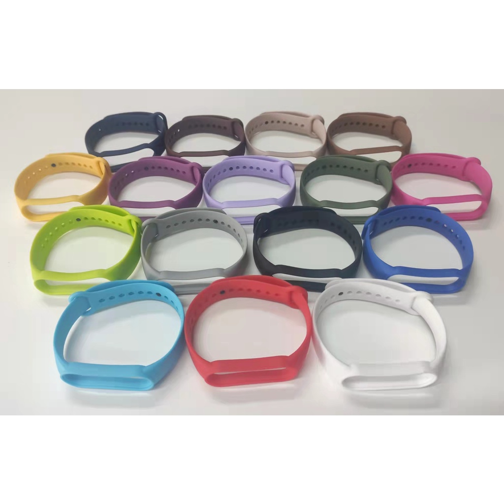 Pulseira de Silicone Para Relógio Mi Band 5 e 6 Diversas Cores