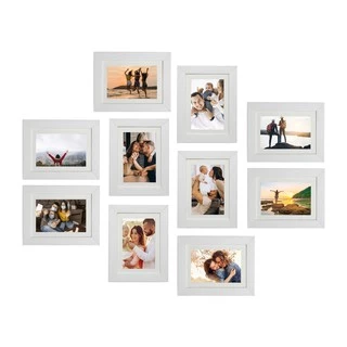 Kit 10 Porta Retrato 13X18 com Paspatur para foto 10X15 - Branco