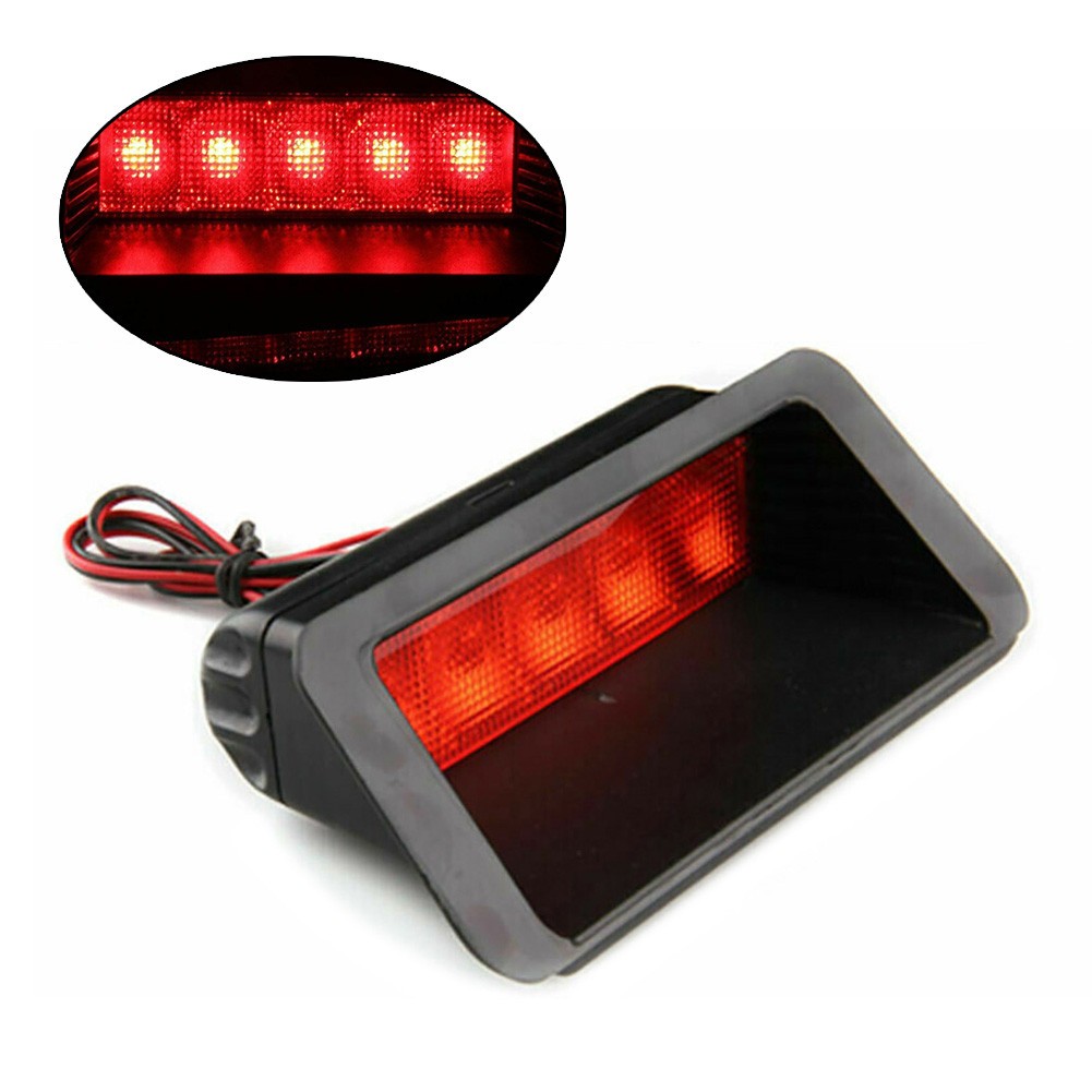 12V Luzes De Freio Universal F1 Estilo Drl Vermelho 5 Led Traseira Luz Da Cauda De Freio Parada De Freio Parar Lâmpada De Segurança Luz Para Carro Motocicleta