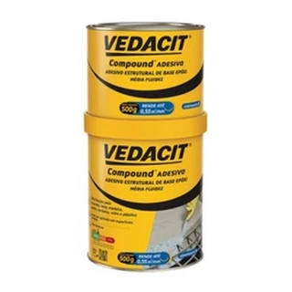 Compound Adesivo Estrutural Cola Ferro Concreto 1kg Vedacit