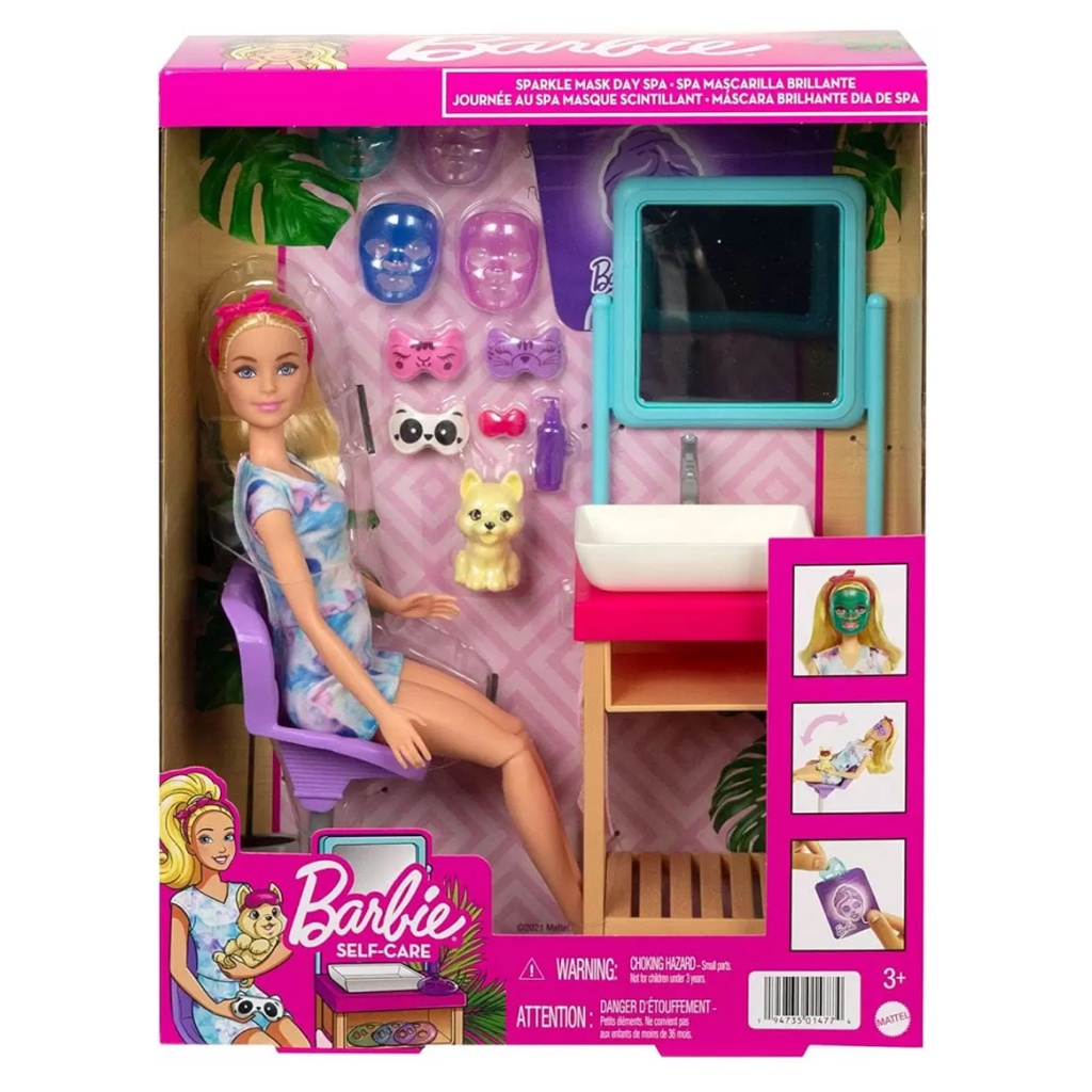 Conjunto Boneca Menina Barbie Loira Articulada - Salão De Manicure -  Acompanha Pet Filhote Cachorro E Acessórios De Spa Pedicure - Mattel -  Boneca Barbie - Magazine Luiza