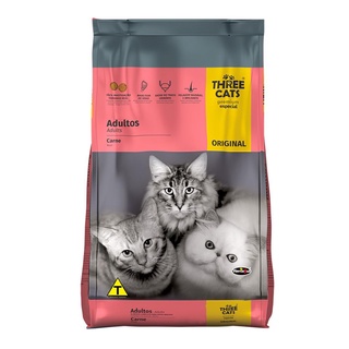 Racao Gatos Three Cats Original Adultos 10,1kg