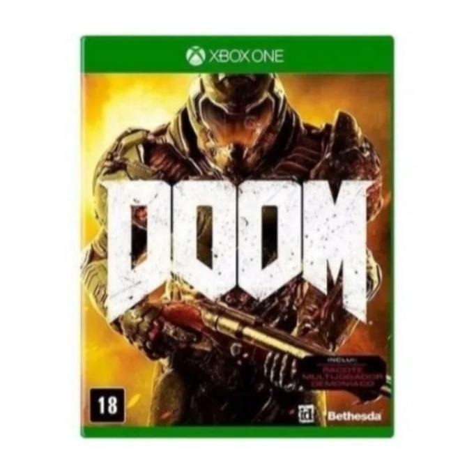 Doom Xbox One Mídia Física Português BR | Shopee Brasil