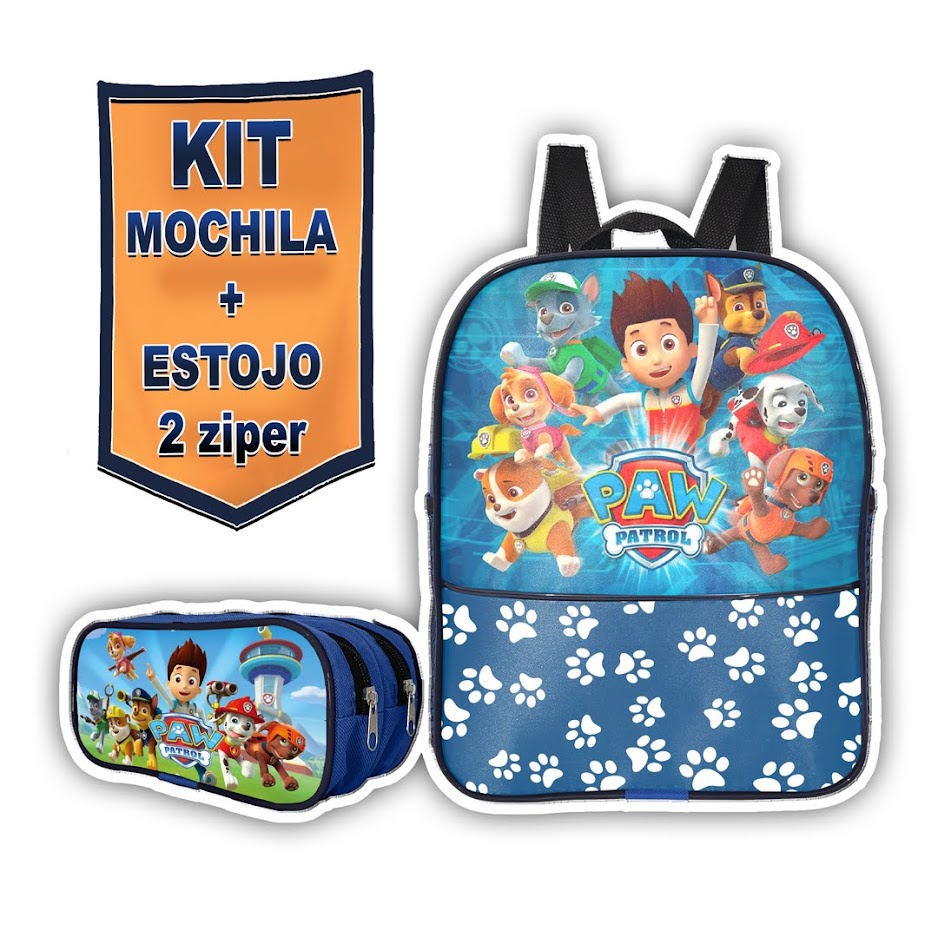 Mochila Patrulha Canina Infantil Grande Escolar - Izza Presentes