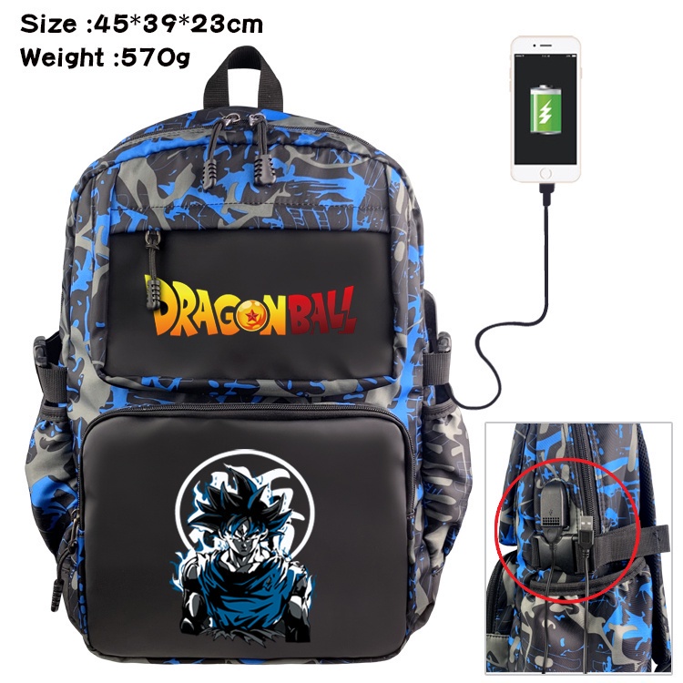 Mochila de desenho animado Dragon Ball Z, Escola de Anime Goku