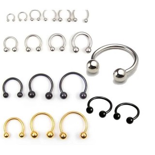Kit 3 Pç Piercing Ferradura Septo - Orelha Fashion Top Unissex