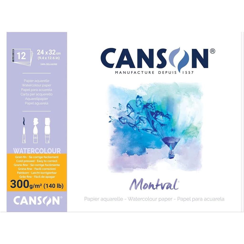 Bloco Aquarela Montval A4 300g Canson