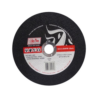 Disco De Corte 7 X 1/16 x 7/8 Prata 15058 Disflex
