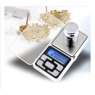 Mini balança digital de precisão de 0.1 a 500gr para joias ouro farmácia e outros