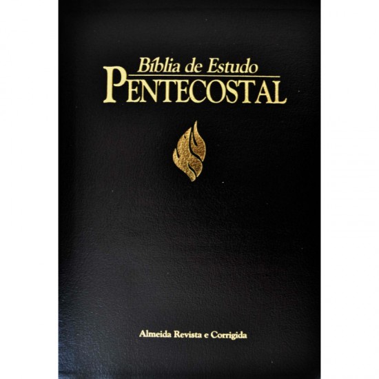 Bíblia de Estudo Pentecostal Grande Luxo Preta (promoção) | Shopee Brasil