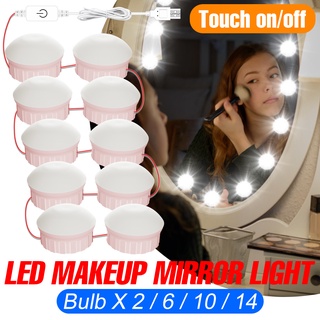 Luz De Espelho Maquiagem Usb Make Led Studio 3 Cores Camarim Regulavel