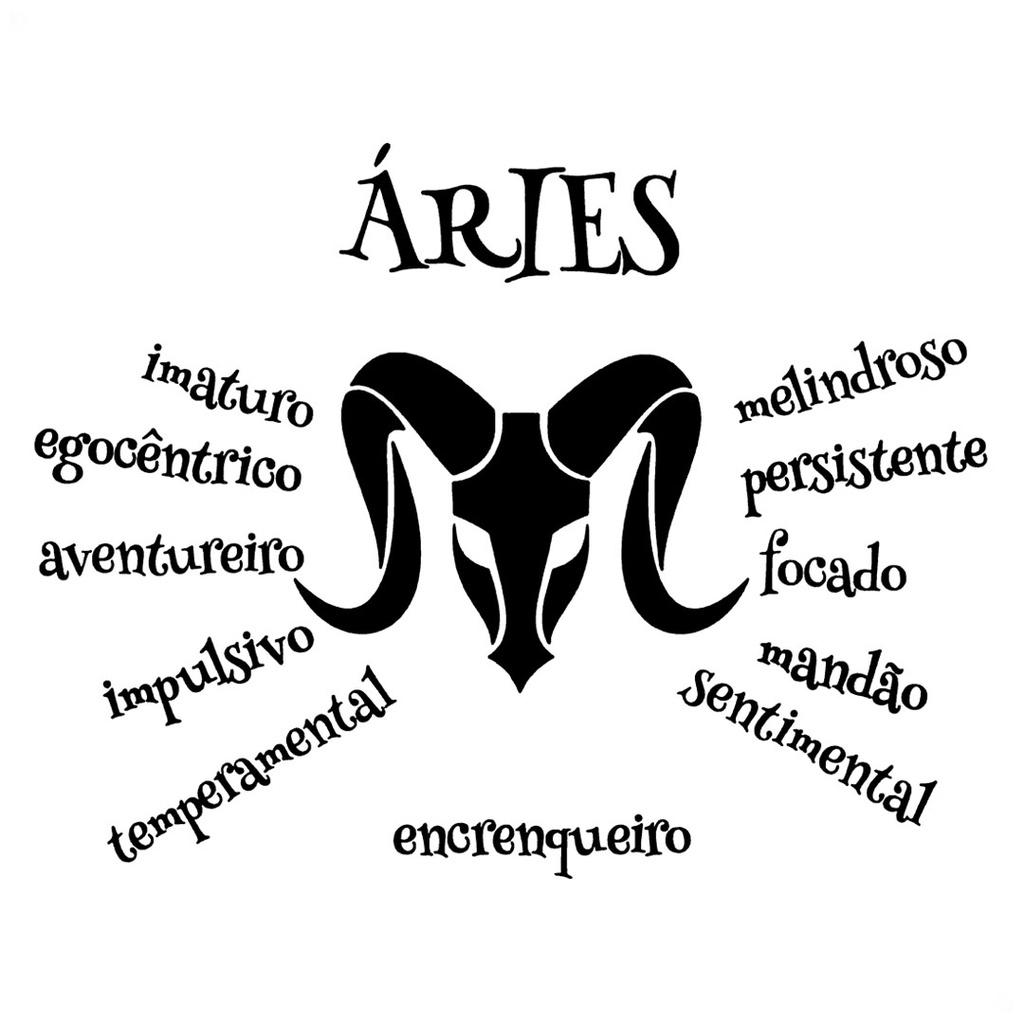 Adesivo ries Aries Signos Do Zod aco Signs Personalidade