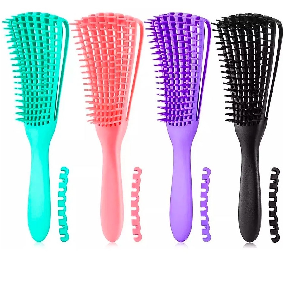 Pente De Cabelo Escova Polvo Para Definir os Cachos | Shopee Brasil