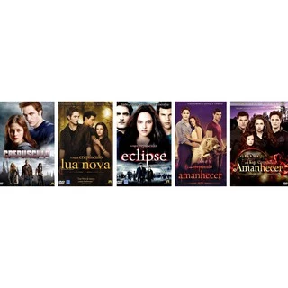 DVD Filmes - Coleção CrepÚsculo ( 5 FILMES )