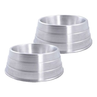 Comedouro De Alumínio Para Cães 4Kg 9Cm A X 27Cm Diâmetro