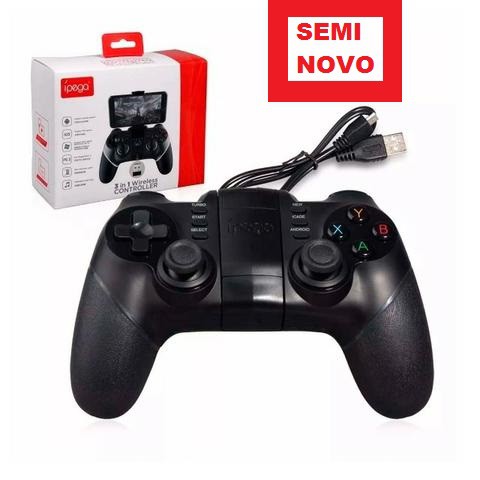 Controle Gamepad Gun Phantom Shox Bluetooth em Formato de Arma para Jogos  de Tiro para Celular Ipega PG-9057 Original