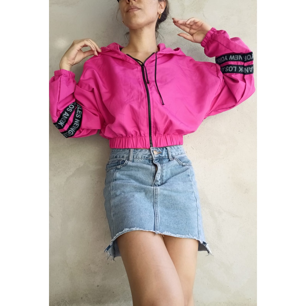 Cropped corta hot sale vento rosa