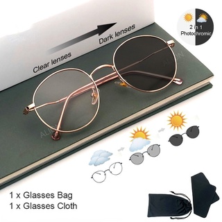 Moda Fotocrômica Anti-Radiação Óculos Para Os Olhos Mulheres Homens Vidro Ray Azul