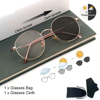 Moda Fotocrômica Anti-Radiação Óculos Para Os Olhos Mulheres Homens Vidro Ray Azul