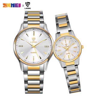 Skmei Relógio feminino original de marca de moda à prova d