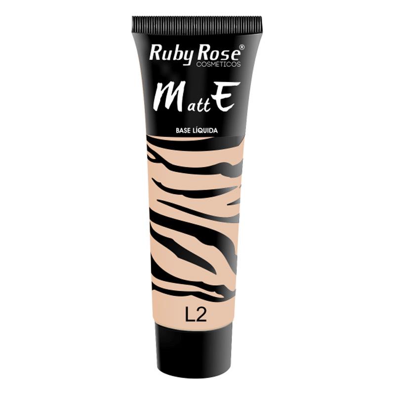 BASE RUBY ROSE L2 MATTE BASE LIQUIDA 29ml | Shopee Brasil