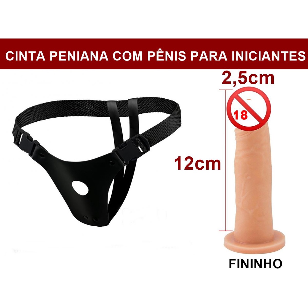 Cinta Peniana Pênis Prótese Fininha Iniciantes Pênis 12cm X 2,5cm Promoção  | Shopee Brasil