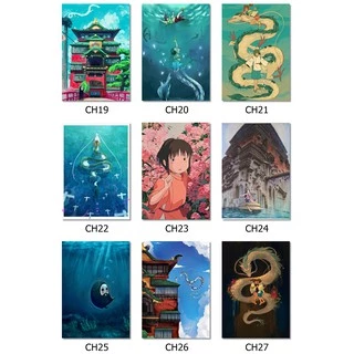 Placa Decorativa A Viagem de Chihiro Spirited Away MDF - 19 a 36
