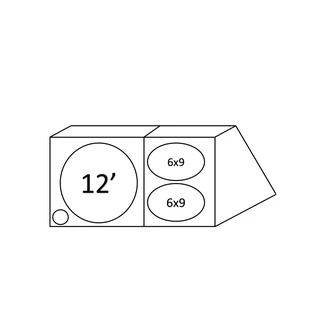 Caixa Vazia Para 1 De 12 + Par De 6x9 / 1 De 12 + 2 De 6x9