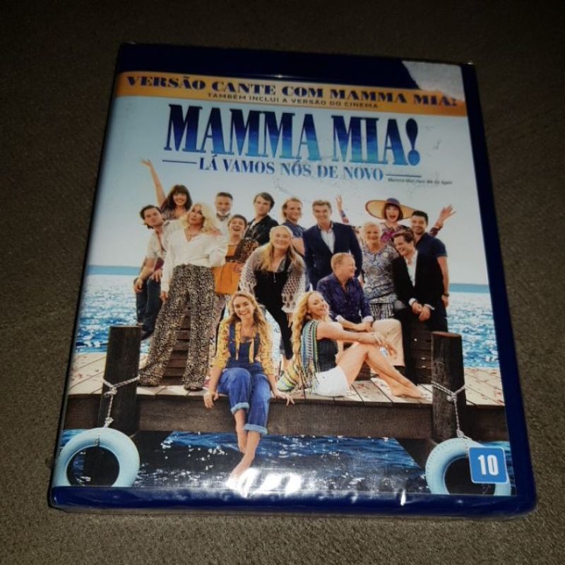 Blu-ray Mamma Mia - Lá Vamos Nós De Novo (lacrado)