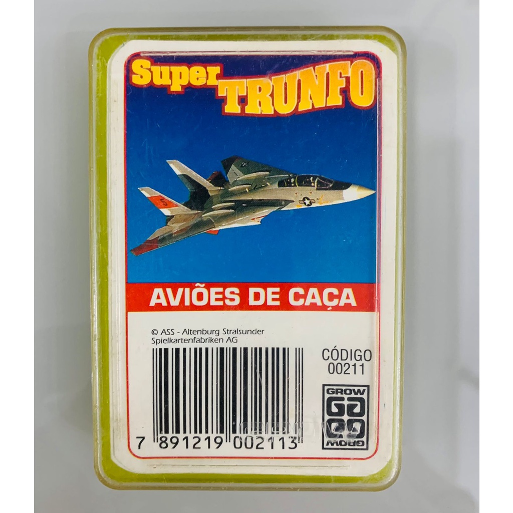 Super Trunfo Grow Aviões de Caça - Código: 00211 - Acervo Barilove