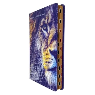 Bíblia King James Atualizada Slim Capa Leão Azul