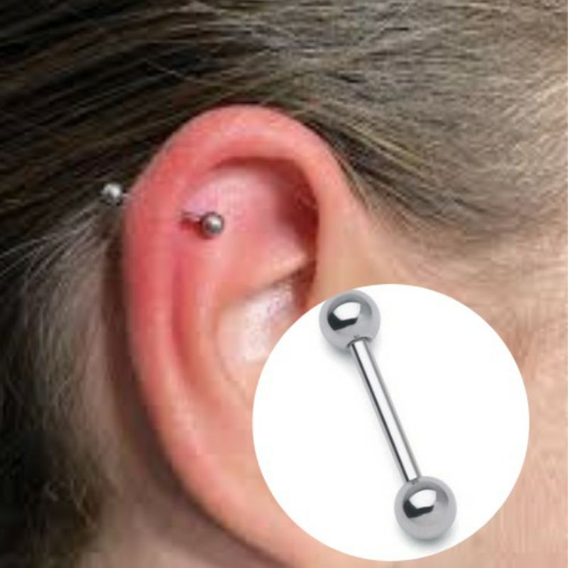 Piercing micro Bell Reto / Industrial Vários Tamanhos | Shopee Brasil