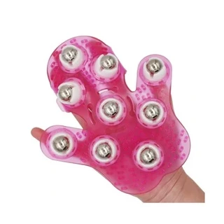 Massageador Manual com 9 Esferas Luva Massageadora Estética Manual