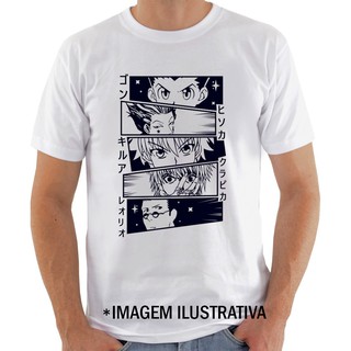 HUNTER X HUNTER ANIME - CAMISETA UNISSEX E BABY LOOK 100% POLIÉSTER