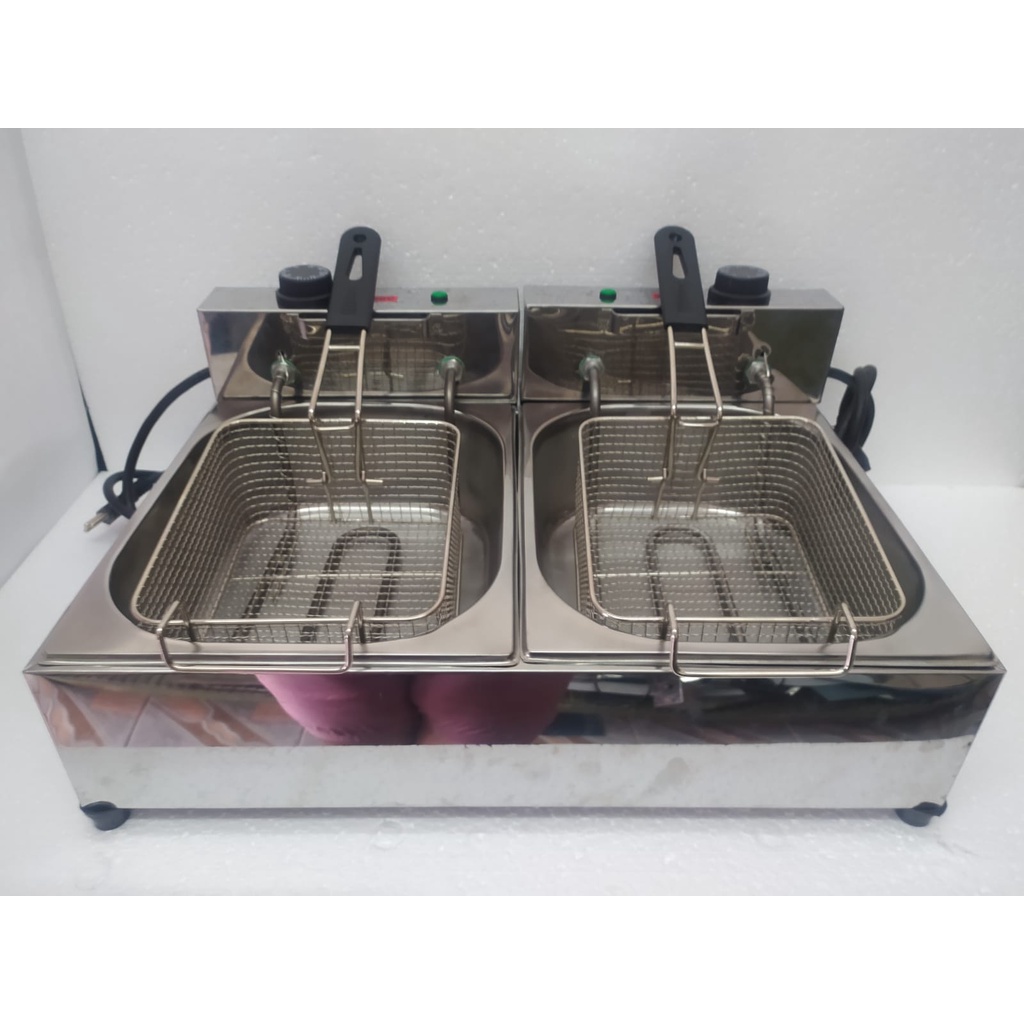 Fritadeira elétrica 10 litros c/ óleo inox