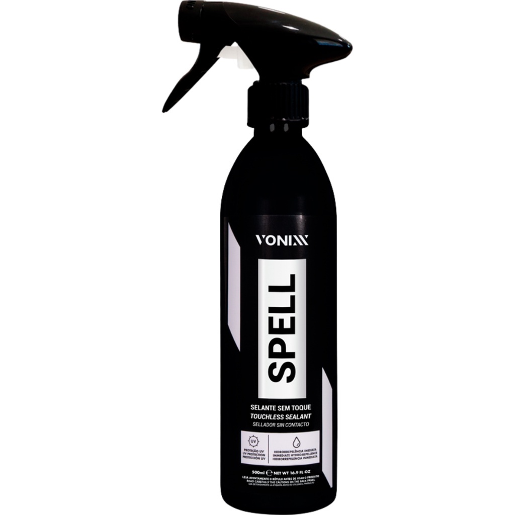 Spell Glass 2.0 Vonixx 500ml Brilho Imediato na Pintura Automotiva Sem ...