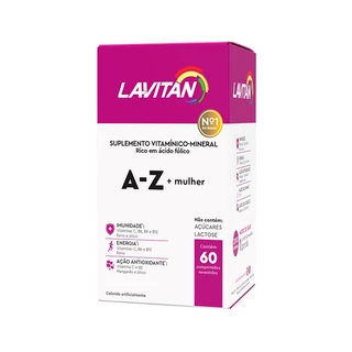 Lavitan A-Z Mulher Com 60 Comprimidos Suplemento Vitamínico