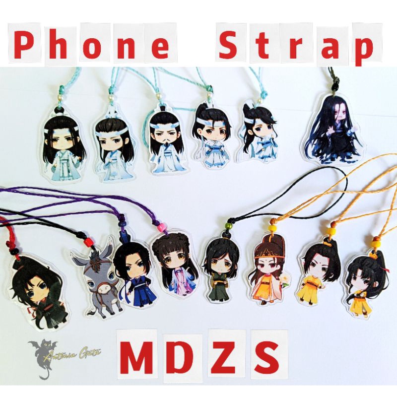 Phone Strap - The Untamed – Mo Dao Zu Shi - BL / Yaoi - O grande mestre da cultivação Demoníaca MDZS MXTX - Lan Zhan / Lan Wangji / Wei Ying / Wei Wuxian / Jiang Cheng / Jiang Yanli / Lan Xichen / Lan Sizhui / Lan Qiren - pingente de celular