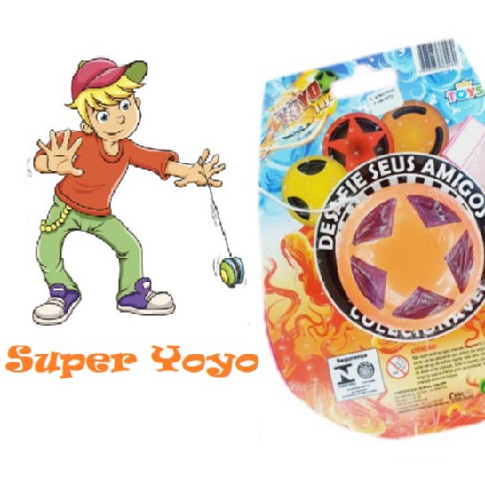 Ioiô Super Yoyo Brinquedo Infantil Estampa Bola de Futebol Divertido  Clássico Resistente - Art Brink